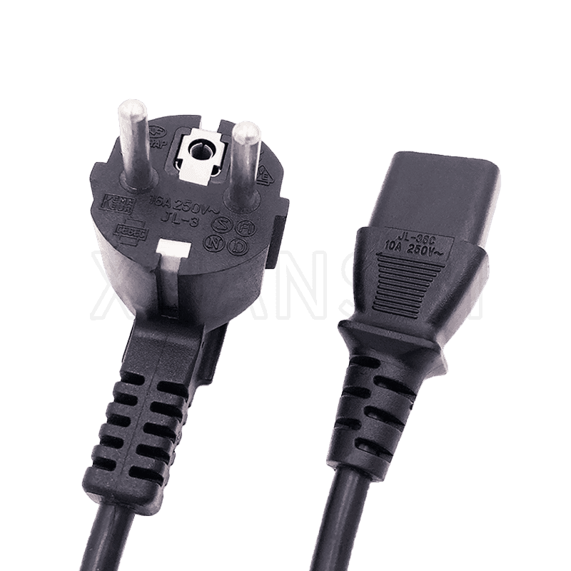 Cable de alimentación con enchufe europeo con conector C13 JL-3,JL-38C