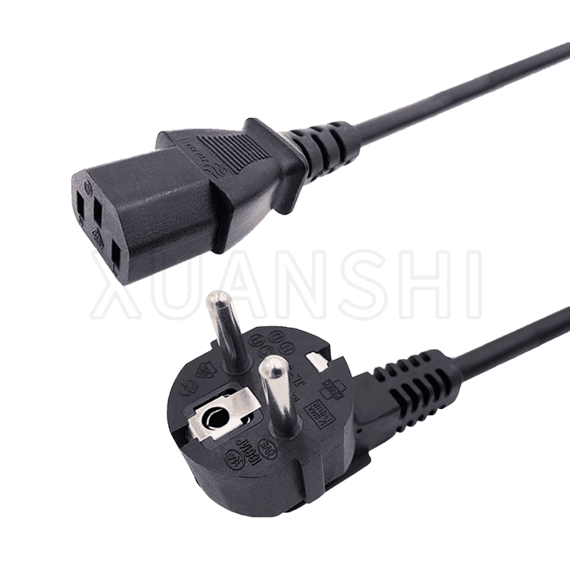 Cable de alimentación con enchufe europeo con conector C13 JL-3,JL-38C