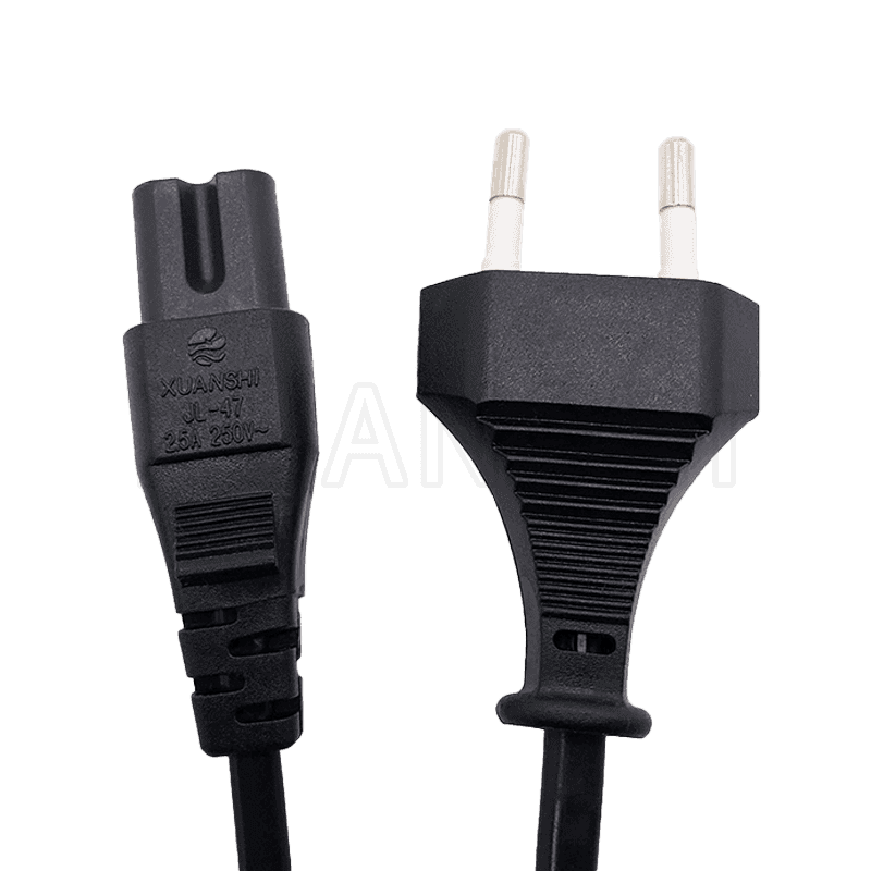 Cable de alimentación europeo de 2 pines con conector C7 JL-1, JL-47