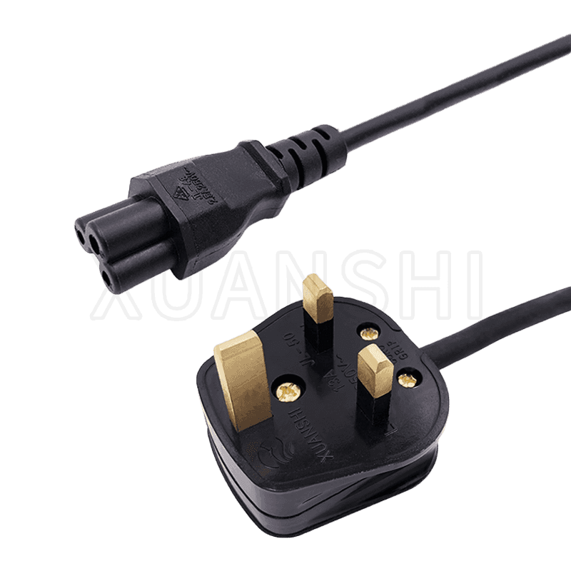 Cable de alimentación con enchufe de 3 pines del Reino Unido con conector C5 JL-50-1, JL-48