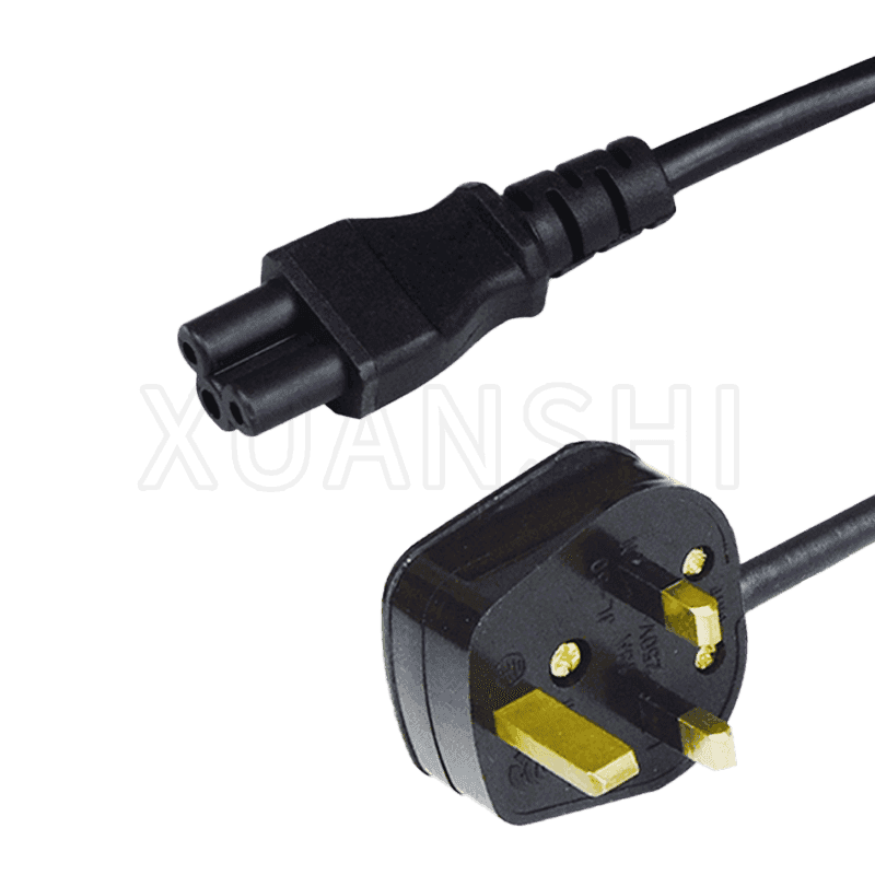 Cable de alimentación con enchufe de 3 pines del Reino Unido con conector C5 JL-50-1, JL-48