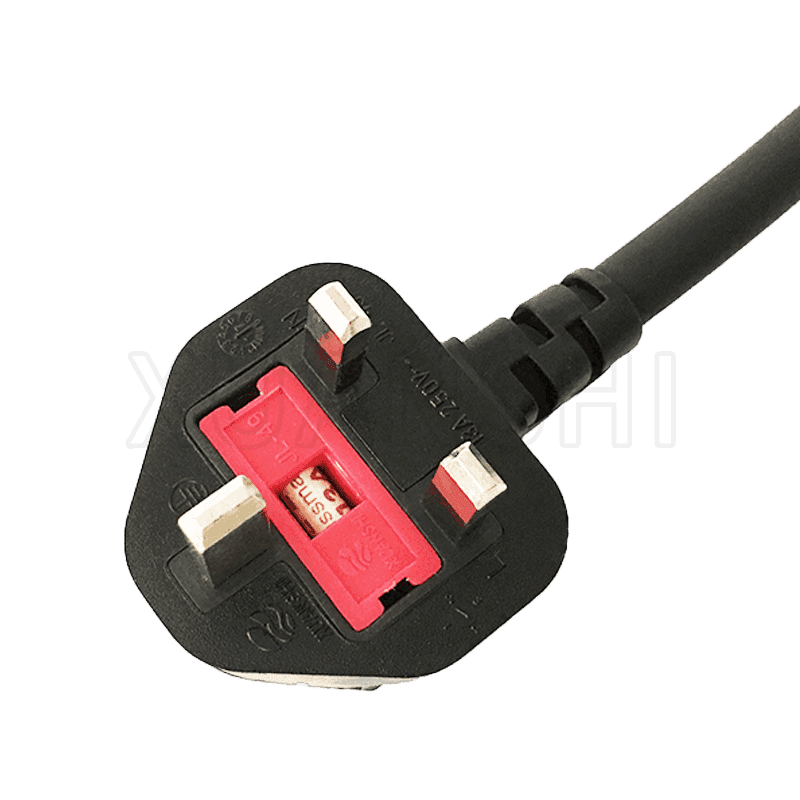 Cable de alimentación con enchufe de 3 pines del Reino Unido con conector C13 JL-49, JL-38C