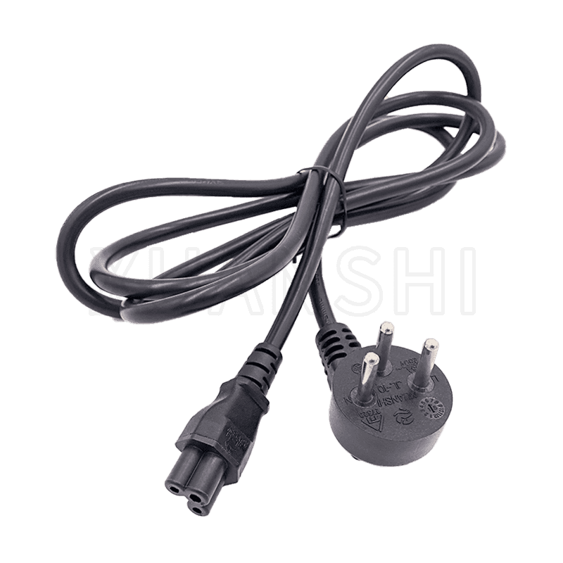 Cable de alimentación de enchufe de 3 pines de Israel con conector C5 JL-10, JL-48