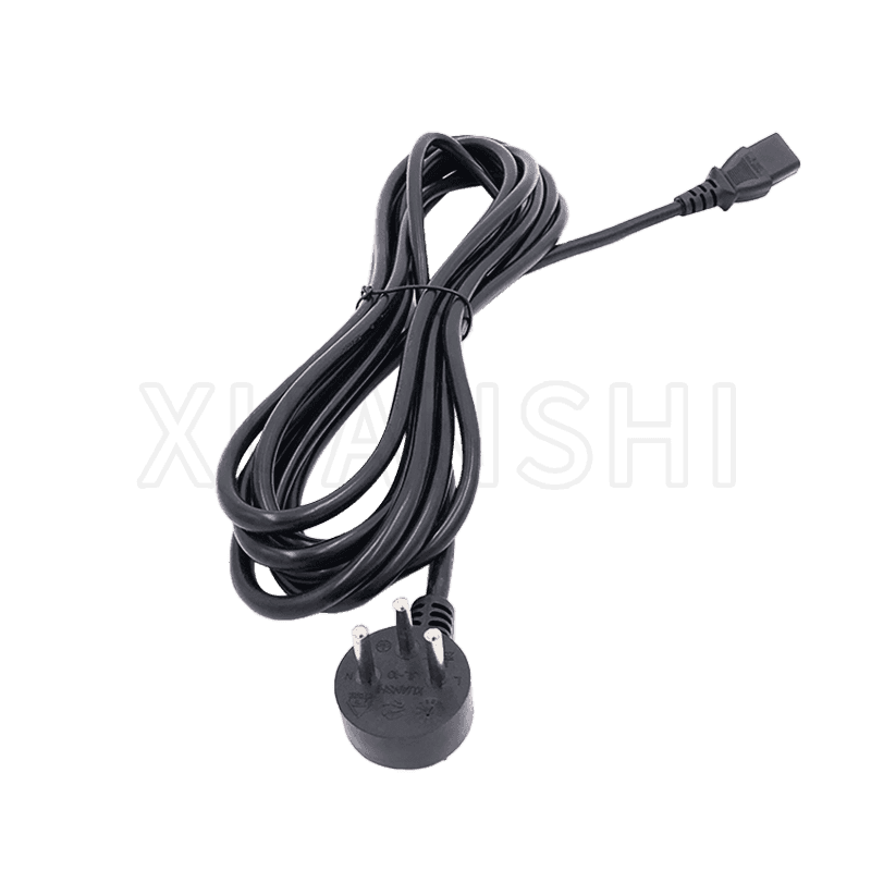 Cable de alimentación de enchufe de 3 pines de Israel con conector IEC C13 JL-10, JL-38C