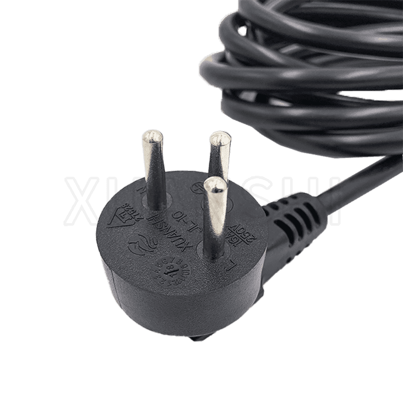 Cable de alimentación de enchufe de 3 pines de Israel con conector IEC C13 JL-10, JL-38C