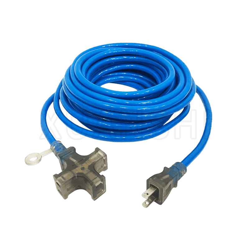 Cable de extensión de enchufe de 2 pines de Japón con enchufe de 3 salidas JL-7, JL-7B