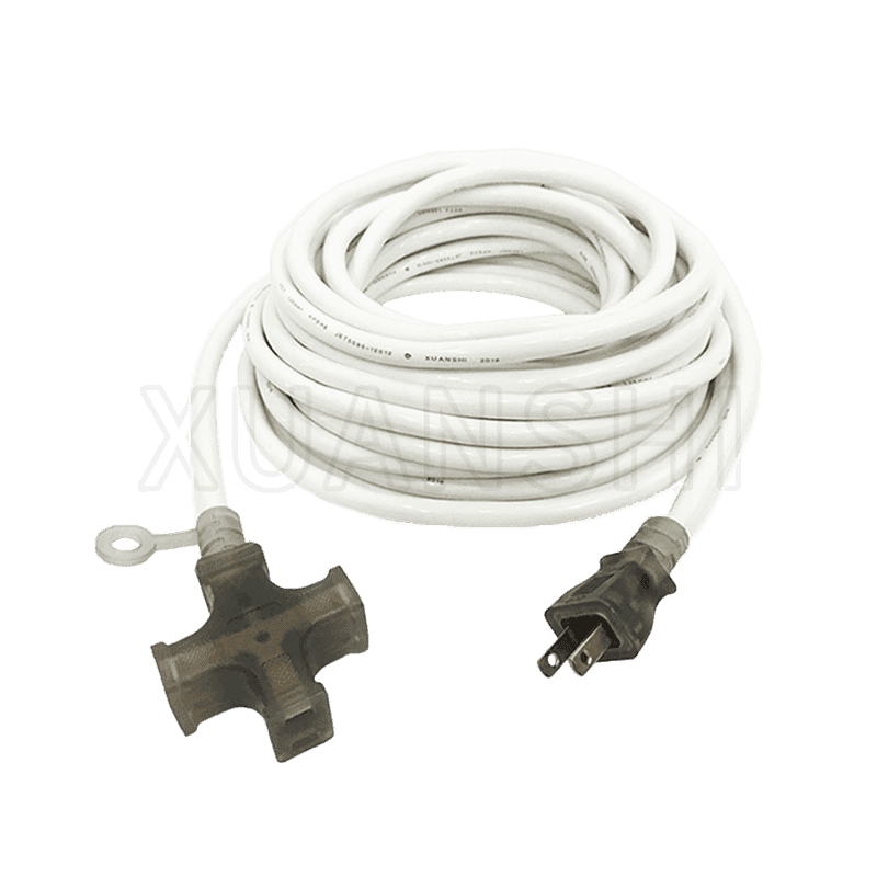 Cable de extensión de enchufe de 2 pines de Japón con enchufe de 3 salidas JL-7, JL-7B