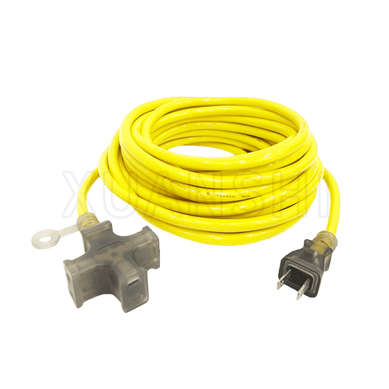 Cable de extensión de enchufe de 2 pines de Japón con enchufe de 3 salidas JL-7, JL-7B