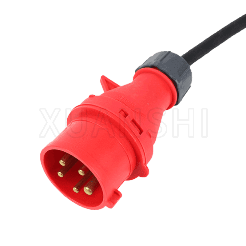 Enchufe industrial IP44 de 5 pines y cable de extensión de enchufe XS-GY003, XS-GY003Z