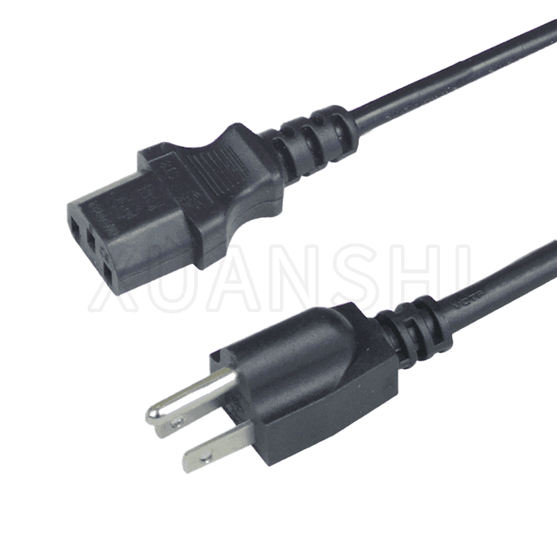 Cable de alimentación estándar americano de 3 pines con conector hembra JL-15, JL-38